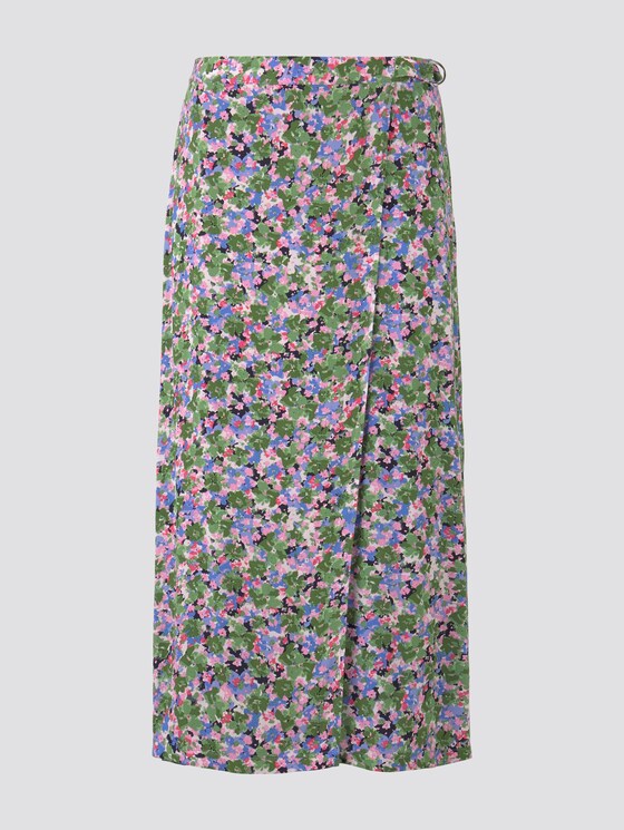 Gemusterter Midirock in Wickel-Optik - Frauen - colorful floral design Gemusterter Midirock in Wickel-Optik - Frauen - colorful floral design - 7 - TOM TAILOR