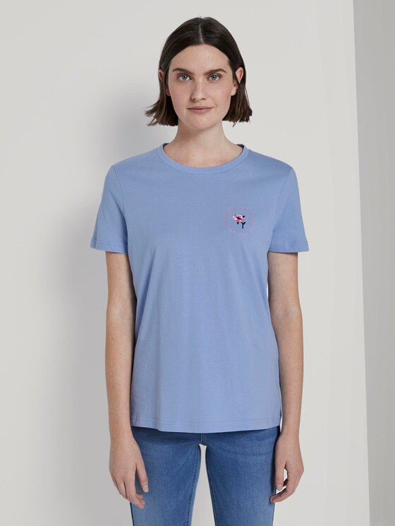 T-Shirt mit floralem Print - Frauen - Parisienne Blue T-Shirt mit floralem Print - Frauen - Parisienne Blue - 1 - TOM TAILOR