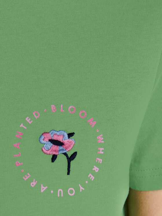 T-Shirt mit floralem Print - Frauen - sundried turf green T-Shirt mit floralem Print - Frauen - sundried turf green - 9 - TOM TAILOR