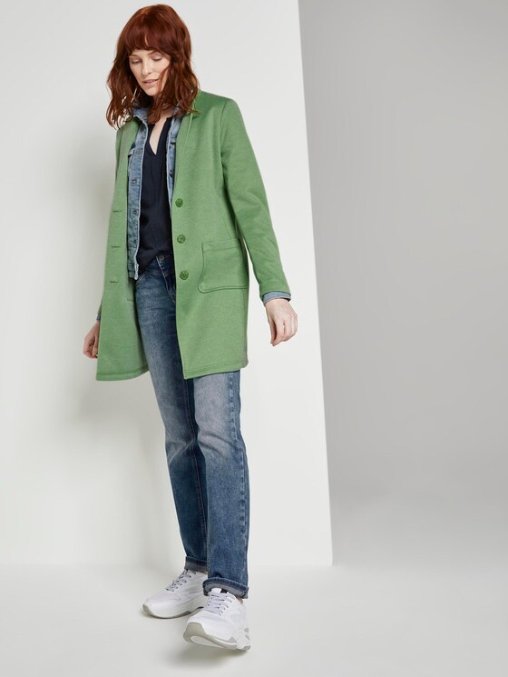 Gemustertes Shirt mit elastischem Bund - Frauen - Sky Captain Blue Gemustertes Shirt mit elastischem Bund - Frauen - Sky Captain Blue - 3 - TOM TAILOR