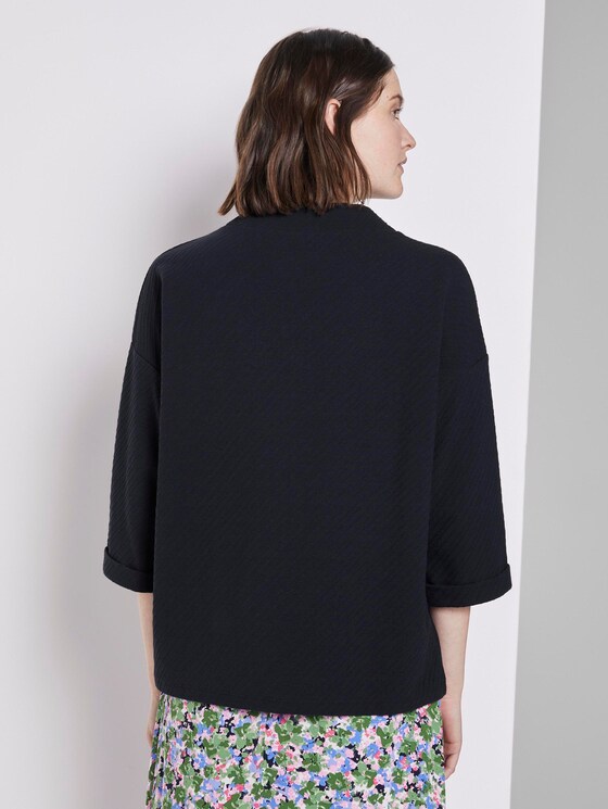 Shirt mit Rollkragen im Boxy-Fit - Frauen - Sky Captain Blue Shirt mit Rollkragen im Boxy-Fit - Frauen - Sky Captain Blue - 2 - TOM TAILOR