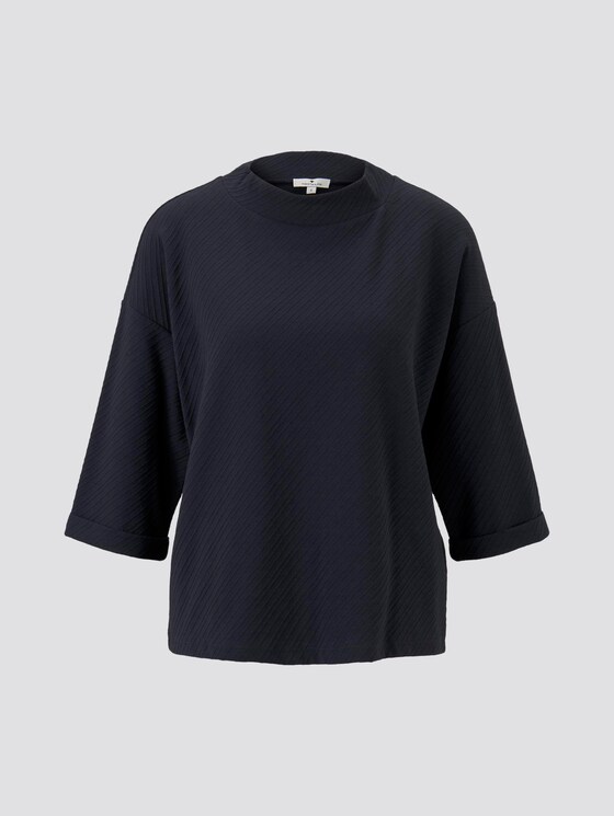 Shirt mit Rollkragen im Boxy-Fit - Frauen - Sky Captain Blue Shirt mit Rollkragen im Boxy-Fit - Frauen - Sky Captain Blue - 7 - TOM TAILOR