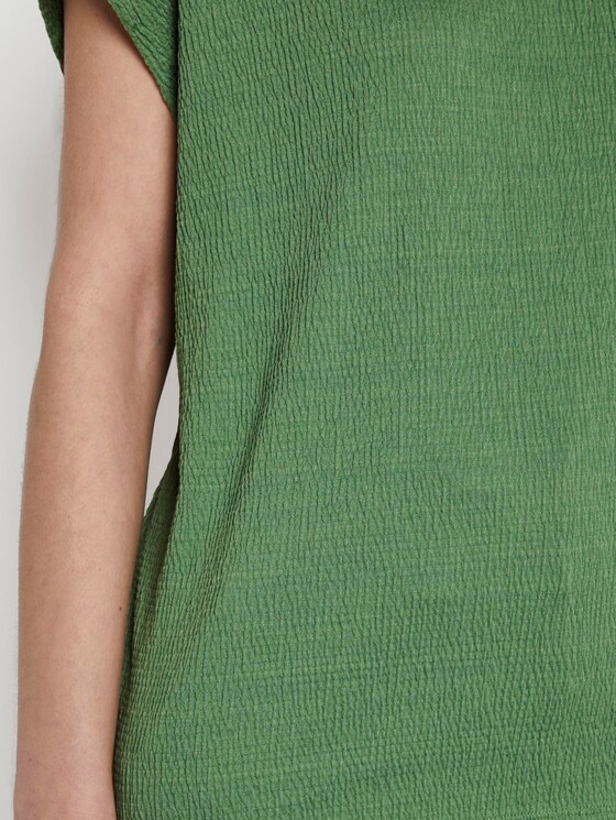 T-shirt in a crincle look - Women - sundried turf green T-shirt in a crincle look - Women - sundried turf green - 9 - TOM TAILOR
