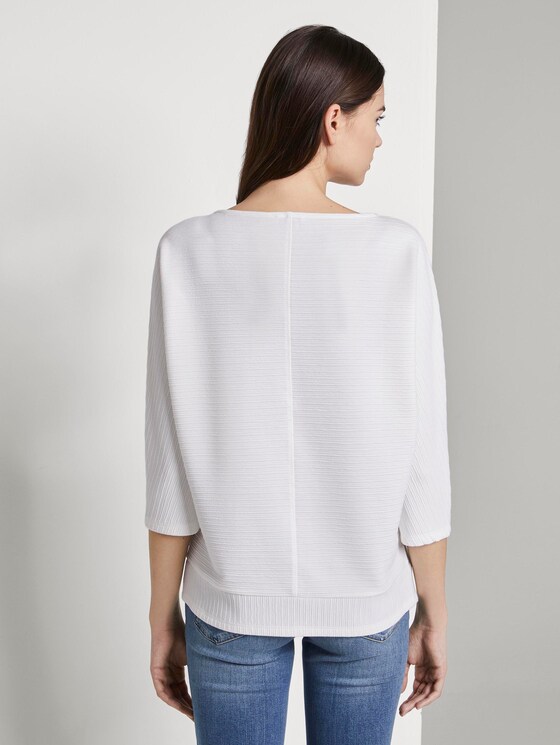 Sweatshirt mit Ottoman-Struktur - Frauen - Whisper White Sweatshirt mit Ottoman-Struktur - Frauen - Whisper White - 2 - TOM TAILOR