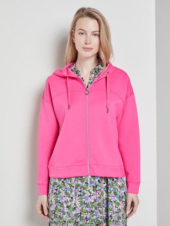 Sweatjacke mit Kapuze - Frauen - charming pink Sweatjacke mit Kapuze - Frauen - charming pink - 1 - TOM TAILOR
