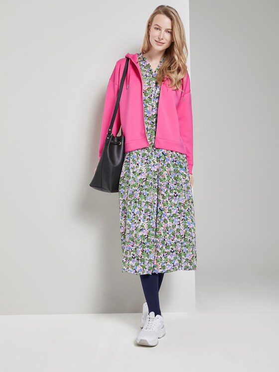 Sweatjacke mit Kapuze - Frauen - charming pink Sweatjacke mit Kapuze - Frauen - charming pink - 3 - TOM TAILOR