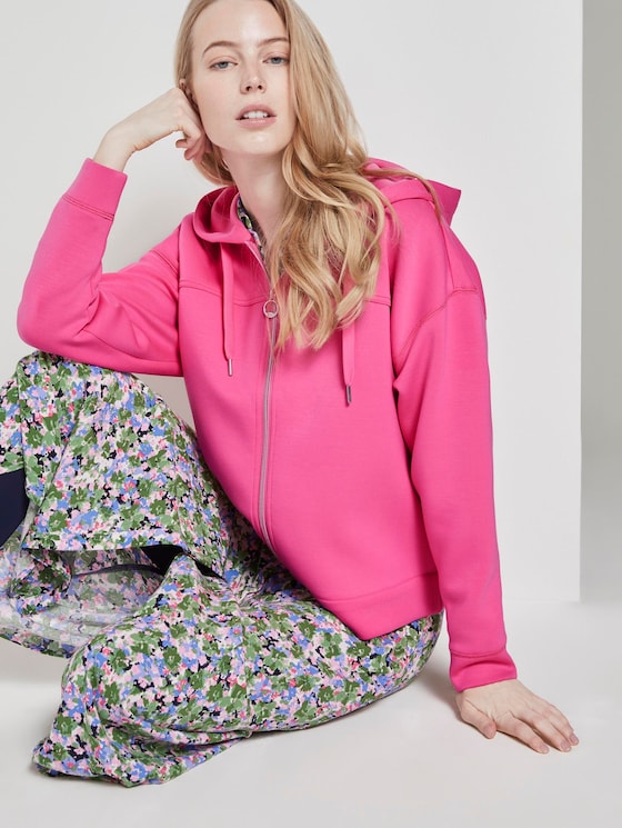 Sweatjacke mit Kapuze - Frauen - charming pink Sweatjacke mit Kapuze - Frauen - charming pink - 5 - TOM TAILOR
