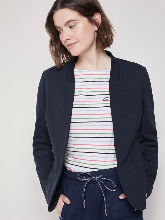 Offen geschnittener Blazer - Frauen - Sky Captain Blue Offen geschnittener Blazer - Frauen - Sky Captain Blue - 5 - TOM TAILOR