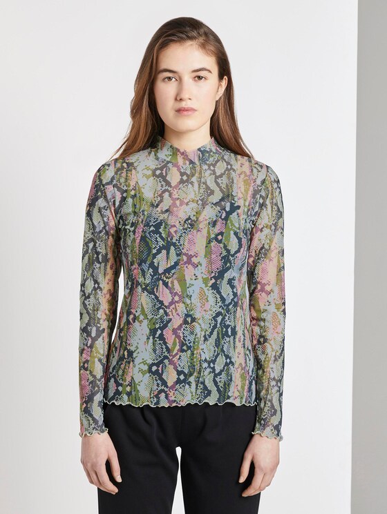 Langarmshirt mit Schlangen-Print - Frauen - colourful snake print Langarmshirt mit Schlangen-Print - Frauen - colourful snake print - 1 - TOM TAILOR Denim
