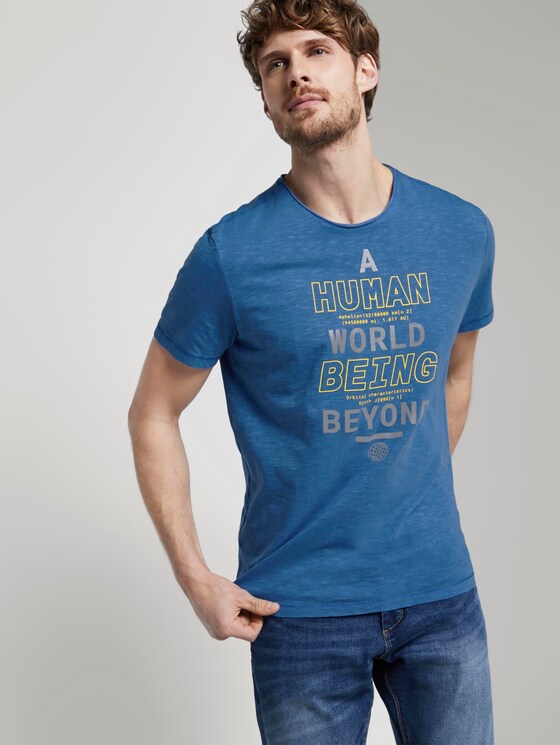 T-Shirt im Washed-Look - Männer - victory blue T-Shirt im Washed-Look - Männer - victory blue - 5 - TOM TAILOR