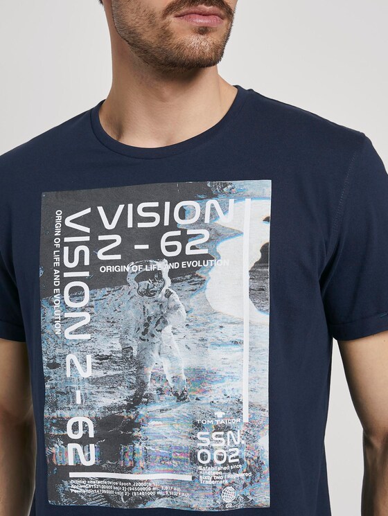 T-Shirt mit Foto-Print - Männer - Sky Captain Blue T-Shirt mit Foto-Print - Männer - Sky Captain Blue - 9 - TOM TAILOR