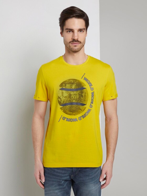 T-Shirt mit Foto-Print - Männer - Californian Yellow T-Shirt mit Foto-Print - Männer - Californian Yellow - 1 - TOM TAILOR
