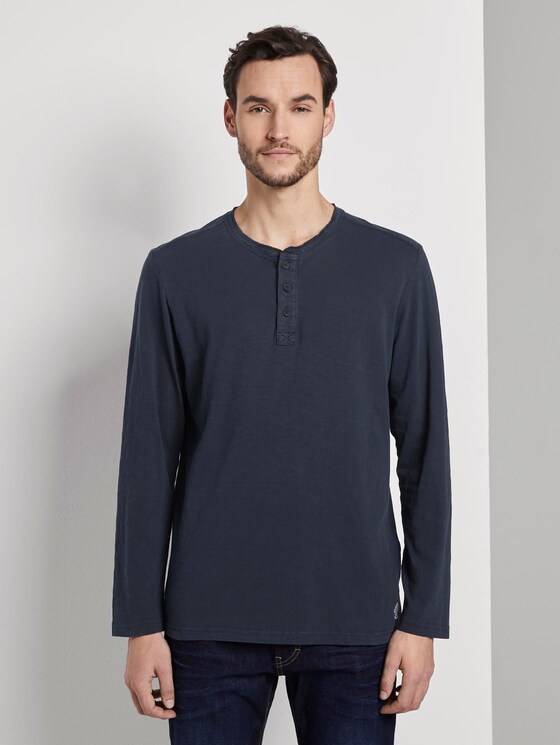 Langarmshirt im Washed-Look - Männer - Sky Captain Blue Langarmshirt im Washed-Look - Männer - Sky Captain Blue - 1 - TOM TAILOR