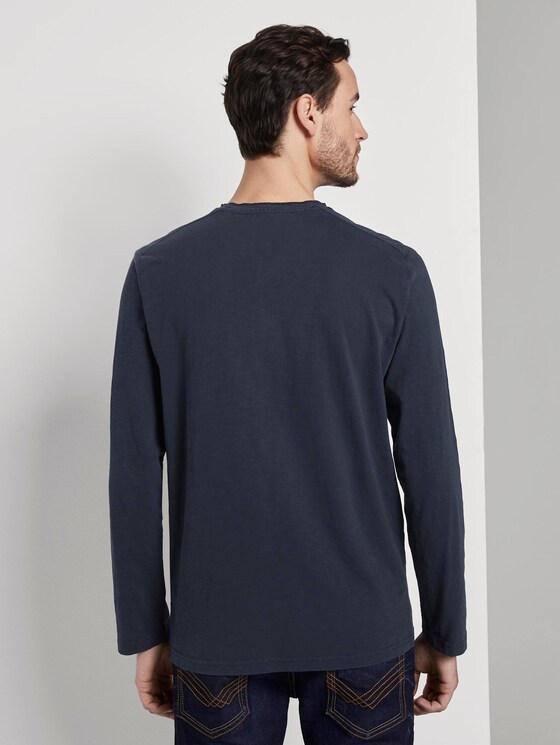 Langarmshirt im Washed-Look - Männer - Sky Captain Blue Langarmshirt im Washed-Look - Männer - Sky Captain Blue - 2 - TOM TAILOR