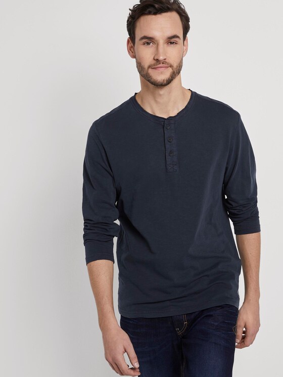 Langarmshirt im Washed-Look - Männer - Sky Captain Blue Langarmshirt im Washed-Look - Männer - Sky Captain Blue - 5 - TOM TAILOR