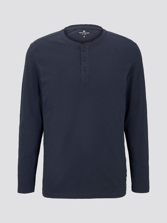 Langarmshirt im Washed-Look - Männer - Sky Captain Blue Langarmshirt im Washed-Look - Männer - Sky Captain Blue - 7 - TOM TAILOR