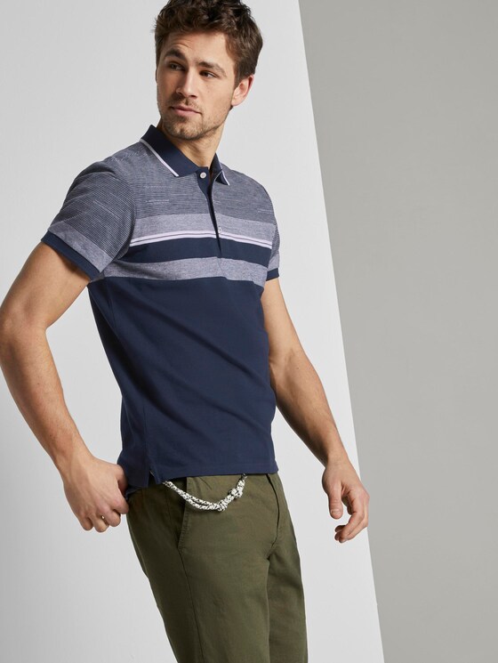 Gestreiftes Poloshirt - Männer - Sky Captain Blue Gestreiftes Poloshirt - Männer - Sky Captain Blue - 5 - TOM TAILOR