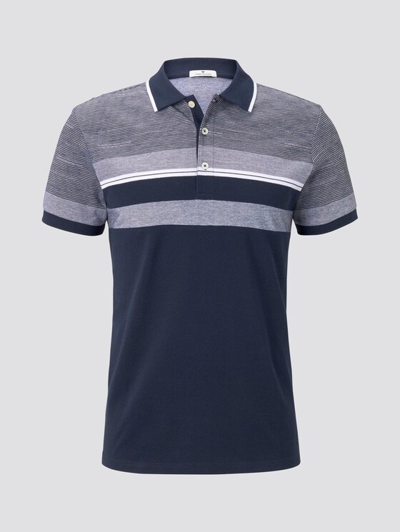 Gestreiftes Poloshirt - Männer - Sky Captain Blue Gestreiftes Poloshirt - Männer - Sky Captain Blue - 7 - TOM TAILOR