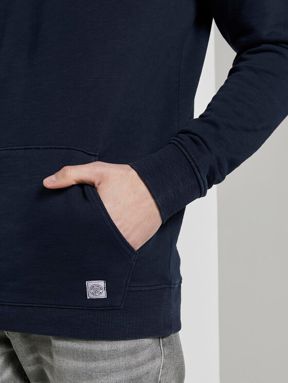Hoodie in Washed-Look - Männer - Sky Captain Blue Hoodie in Washed-Look - Männer - Sky Captain Blue - 10 - TOM TAILOR