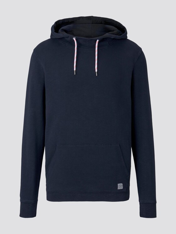 Hoodie in Washed-Look - Männer - Sky Captain Blue Hoodie in Washed-Look - Männer - Sky Captain Blue - 7 - TOM TAILOR