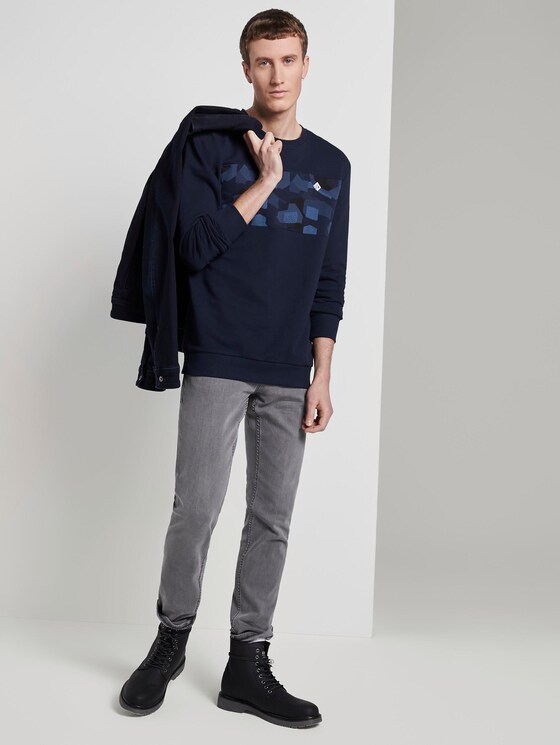 Sweatshirt mit Print - Männer - Sky Captain Blue Sweatshirt mit Print - Männer - Sky Captain Blue - 3 - TOM TAILOR Denim