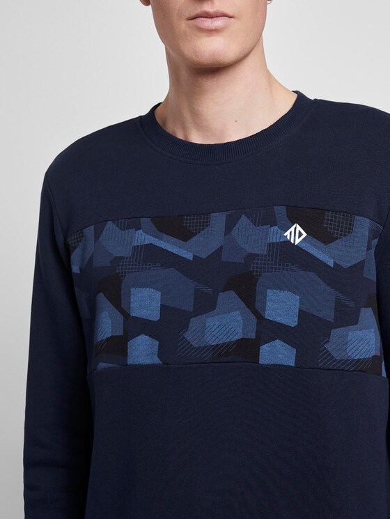 Sweatshirt mit Print - Männer - Sky Captain Blue Sweatshirt mit Print - Männer - Sky Captain Blue - 9 - TOM TAILOR Denim