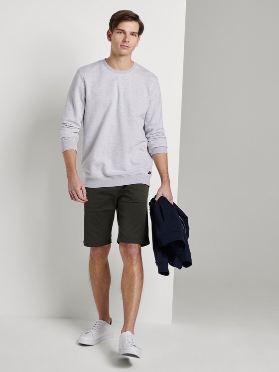 Strukturiertes Sweatshirt - Männer - grey stripy structure Strukturiertes Sweatshirt - Männer - grey stripy structure - 3 - TOM TAILOR Denim