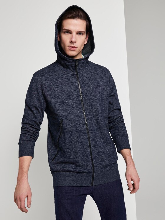 Sweatjack met hoodie - Mannen - Sky Captain Blue Non-Solid Sweatjack met hoodie - Mannen - Sky Captain Blue Non-Solid - 5 - TOM TAILOR Denim