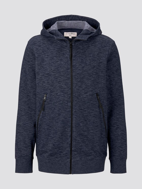 Sweatjack met hoodie - Mannen - Sky Captain Blue Non-Solid Sweatjack met hoodie - Mannen - Sky Captain Blue Non-Solid - 7 - TOM TAILOR Denim
