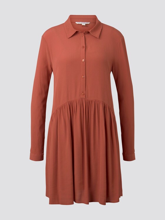Mini blouse dress - Women - fox orange Mini blouse dress - Women - fox orange - 7 - TOM TAILOR Denim