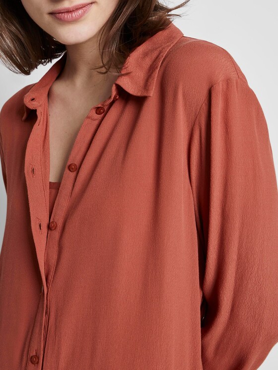 Mini blouse dress - Women - fox orange Mini blouse dress - Women - fox orange - 9 - TOM TAILOR Denim