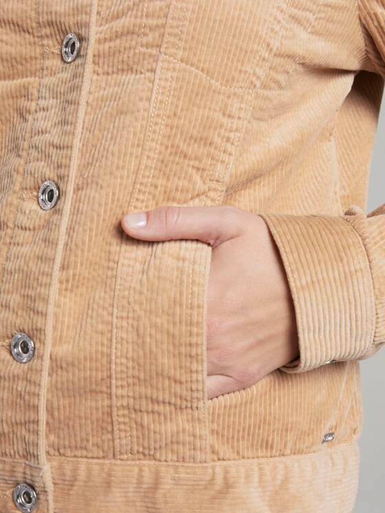 Jacke aus Cord - Frauen - dark sand beige Jacke aus Cord - Frauen - dark sand beige - 10 - TOM TAILOR Denim