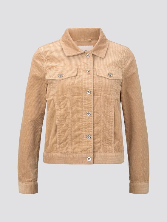 Jacke aus Cord - Frauen - dark sand beige Jacke aus Cord - Frauen - dark sand beige - 7 - TOM TAILOR Denim