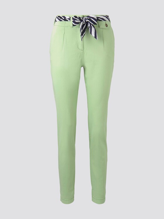 Paperbag trousers - Women - light pistachio green Paperbag trousers - Women - light pistachio green - 7 - TOM TAILOR