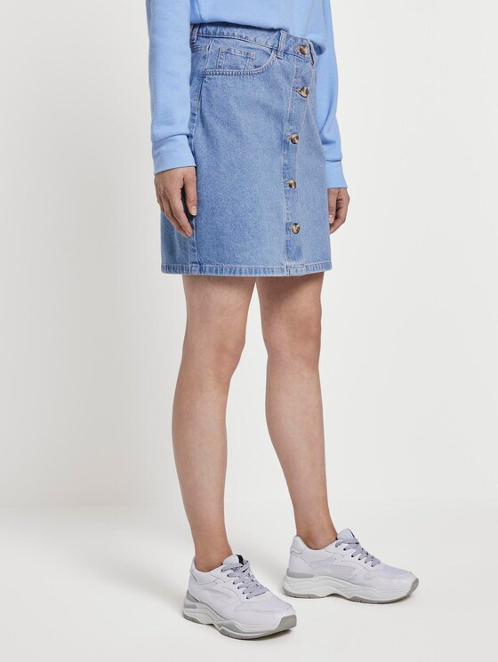 Mini Jeansrock in A-Linie - Frauen - Used Mid Stone Blue Denim Mini Jeansrock in A-Linie - Frauen - Used Mid Stone Blue Denim - 11 - TOM TAILOR Denim