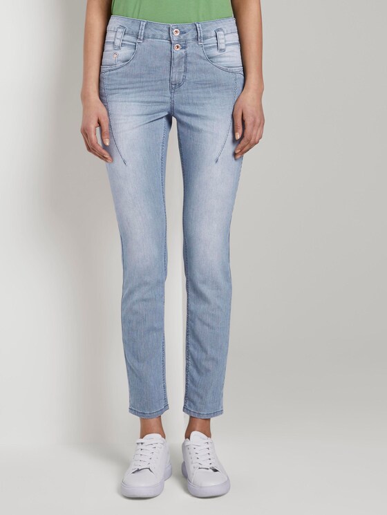 Tapered relaxed jeans - Women - Clean Mid Stone Blue Denim Tapered relaxed jeans - Women - Clean Mid Stone Blue Denim - 1 - TOM TAILOR
