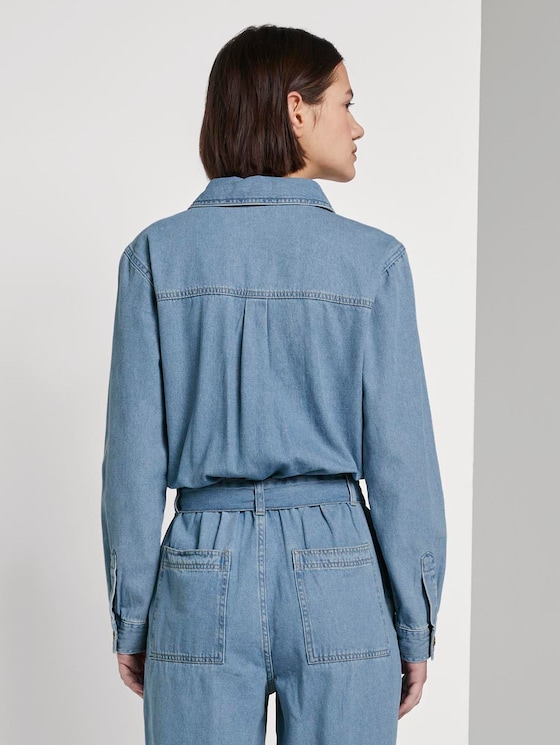 Jeans Jumpsuit - Frauen - Used Mid Stone Blue Denim Jeans Jumpsuit - Frauen - Used Mid Stone Blue Denim - 2 - TOM TAILOR Denim