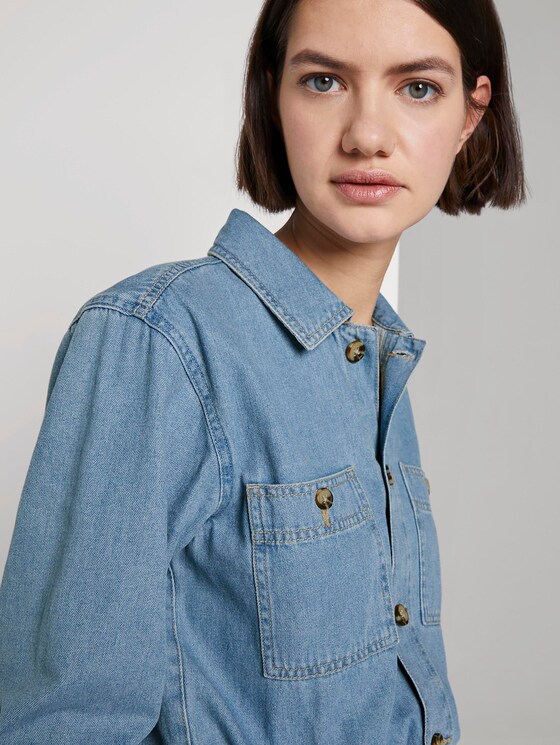 Jeans Jumpsuit - Frauen - Used Mid Stone Blue Denim Jeans Jumpsuit - Frauen - Used Mid Stone Blue Denim - 9 - TOM TAILOR Denim