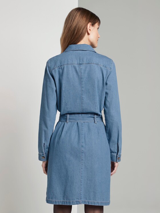 Mini Jeanskleid - Frauen - Used Mid Stone Blue Denim Mini Jeanskleid - Frauen - Used Mid Stone Blue Denim - 2 - TOM TAILOR Denim