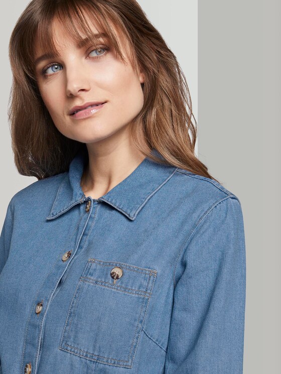 Mini Jeanskleid - Frauen - Used Mid Stone Blue Denim Mini Jeanskleid - Frauen - Used Mid Stone Blue Denim - 9 - TOM TAILOR Denim