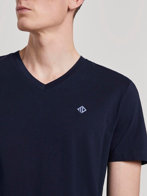 T-Shirt mit dezentem Print - Männer - Sky Captain Blue T-Shirt mit dezentem Print - Männer - Sky Captain Blue - 9 - TOM TAILOR Denim