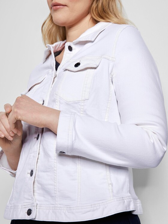 Farbige Jeansjacke - Frauen - White Farbige Jeansjacke - Frauen - White - 10 - My True Me