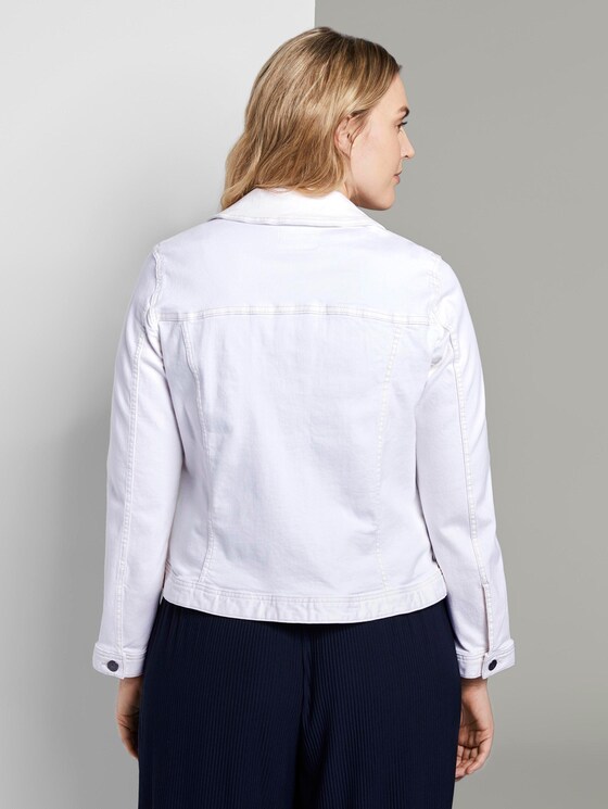 Farbige Jeansjacke - Frauen - White Farbige Jeansjacke - Frauen - White - 2 - My True Me