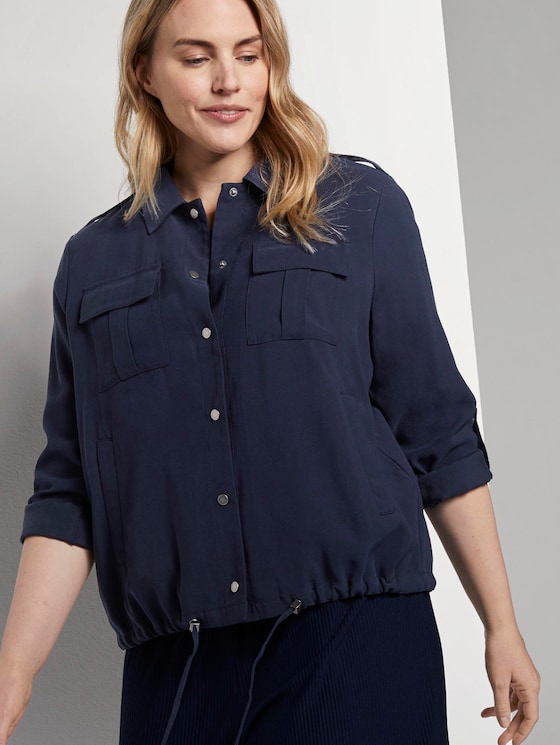 Jacke im Utility-Stil - Frauen - Real Navy Blue Jacke im Utility-Stil - Frauen - Real Navy Blue - 5 - My True Me