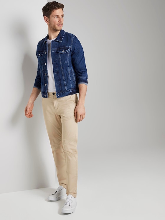 chino trousers in tech style - Men - Cashew Beige chino trousers in tech style - Men - Cashew Beige - 3 - TOM TAILOR