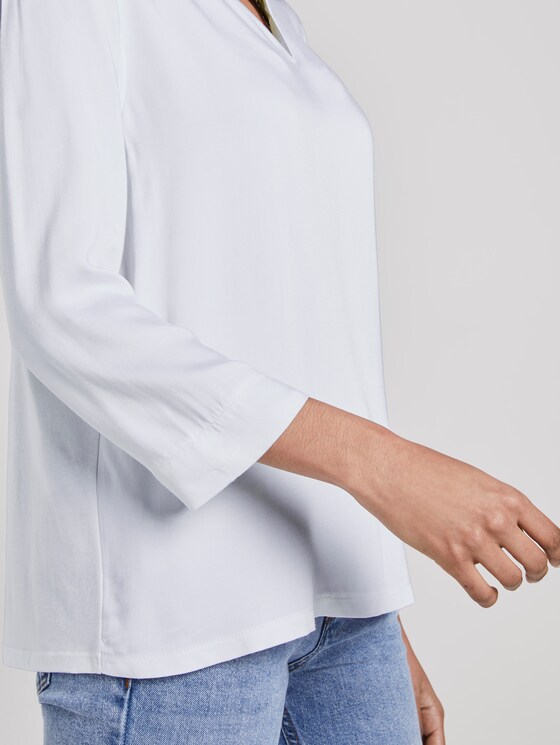 Tunikabluse mit V-Ausschnitt - Frauen - White Tunikabluse mit V-Ausschnitt - Frauen - White - 10 - Mine to five