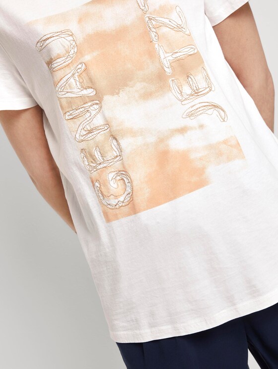 Nena & Larissa: T-Shirt mit Schrift-Print - Frauen - Dove White Nena & Larissa: T-Shirt mit Schrift-Print - Frauen - Dove White - 10 - TOM TAILOR