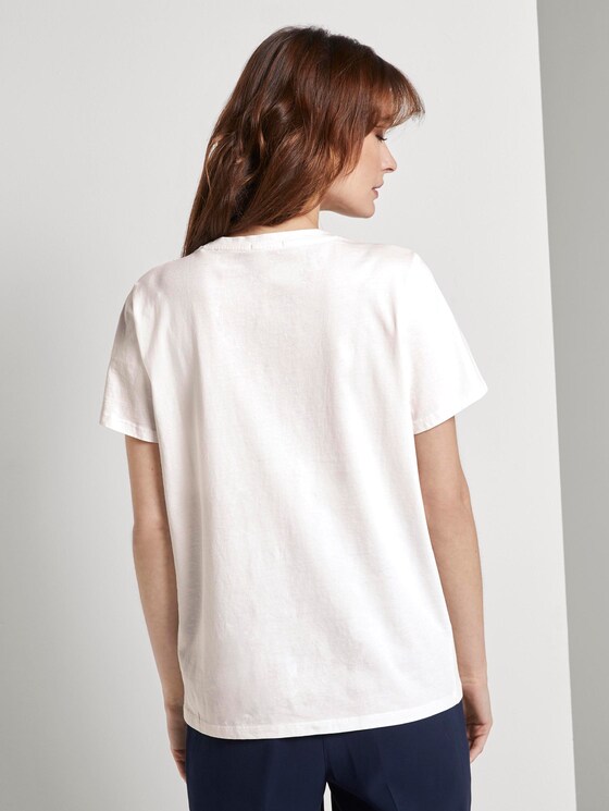 Nena & Larissa: T-Shirt mit Schrift-Print - Frauen - Dove White Nena & Larissa: T-Shirt mit Schrift-Print - Frauen - Dove White - 2 - TOM TAILOR