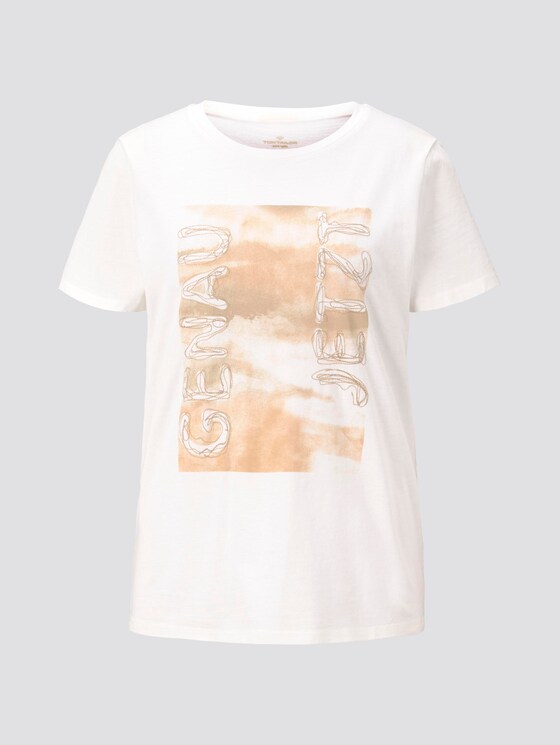 Nena & Larissa: T-Shirt mit Schrift-Print - Frauen - Dove White Nena & Larissa: T-Shirt mit Schrift-Print - Frauen - Dove White - 7 - TOM TAILOR