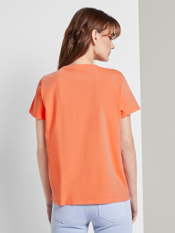 Nena & Larissa: T-Shirt mit Schrift-Print - Frauen - fruity melon orange Nena & Larissa: T-Shirt mit Schrift-Print - Frauen - fruity melon orange - 2 - TOM TAILOR